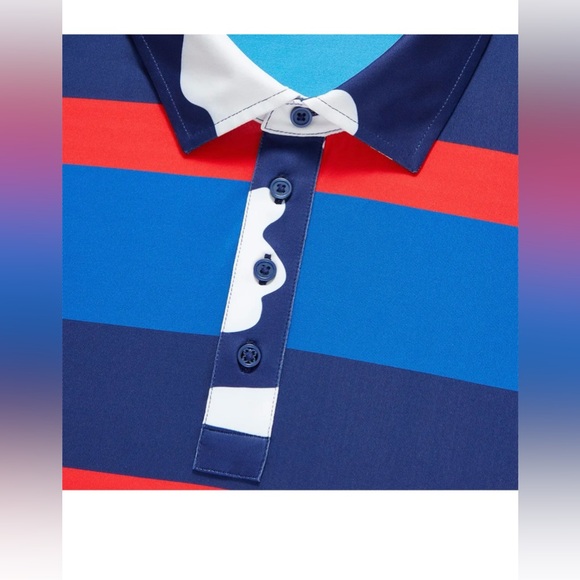 G/Fore Men’s Red,White & Blue Camo And Striped Polo Shirt-Various Sizes NWT🇺🇸 - Picture 5 of 11